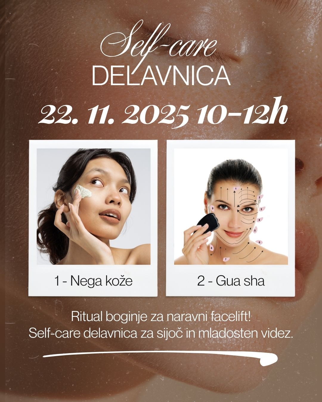 Self-care delavnica: Nega kože in gua sha