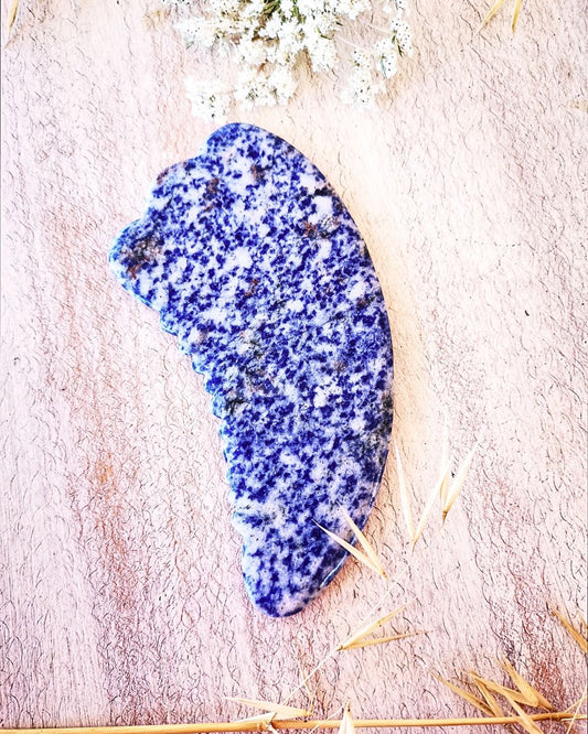 Glavnik modri jaspis gua sha
